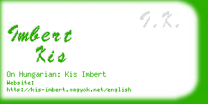 imbert kis business card